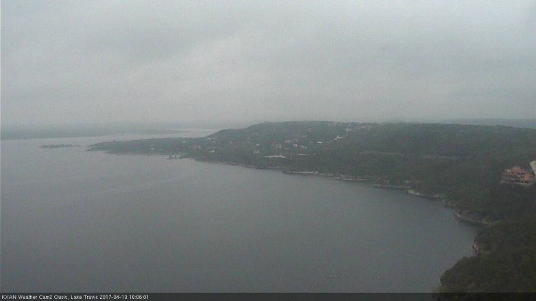Lake Travis webcam, April 10, 2017 9:20 AM CT