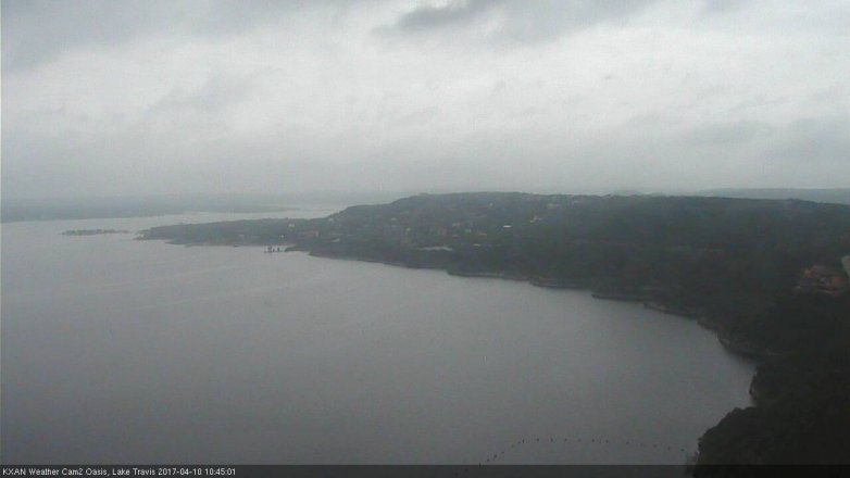Lake Travis webcam, April 10, 2017 9:45 AM CT