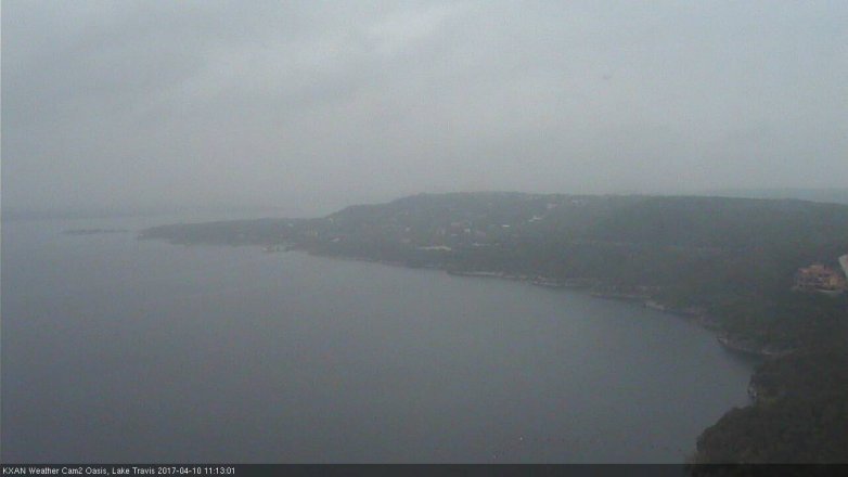 Lake Travis webcam, April 10, 2017 10:10 AM CT