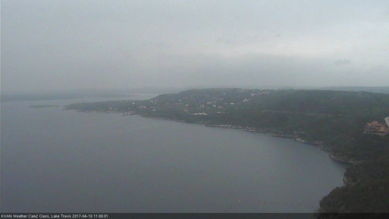 Lake Travis webcam, April 10, 2017 10:15 AM CT
