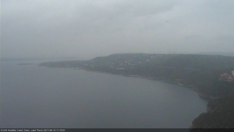 Lake Travis webcam, April 10, 2017 10:20 AM CT