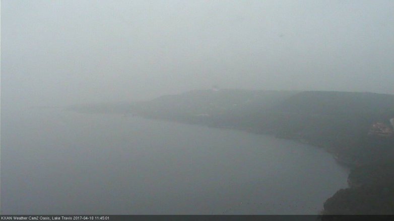 Lake Travis webcam, April 10, 2017 11:10 AM CT