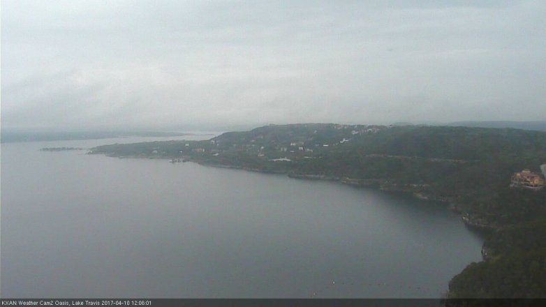 Lake Travis webcam, April 10, 2017 11:20 AM CT