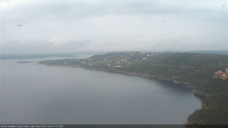 Lake Travis webcam, April 10, 2017 11:25 AM CT