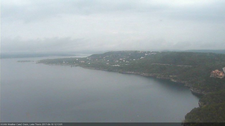 Lake Travis webcam, April 10, 2017 11:30 AM CT