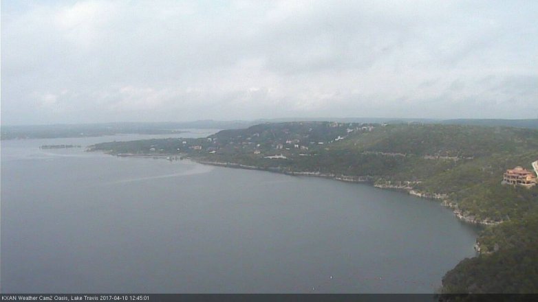 Lake Travis webcam, April 10, 2017 11:50 AM CT