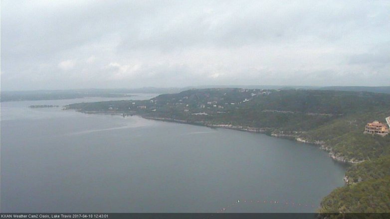 Lake Travis webcam, April 10, 2017 12:05 PM CT