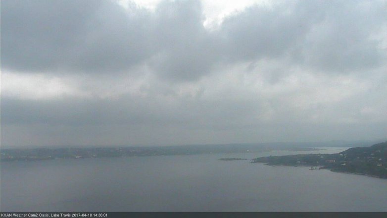 Lake Travis webcam, April 10, 2017 1:35 PM CT