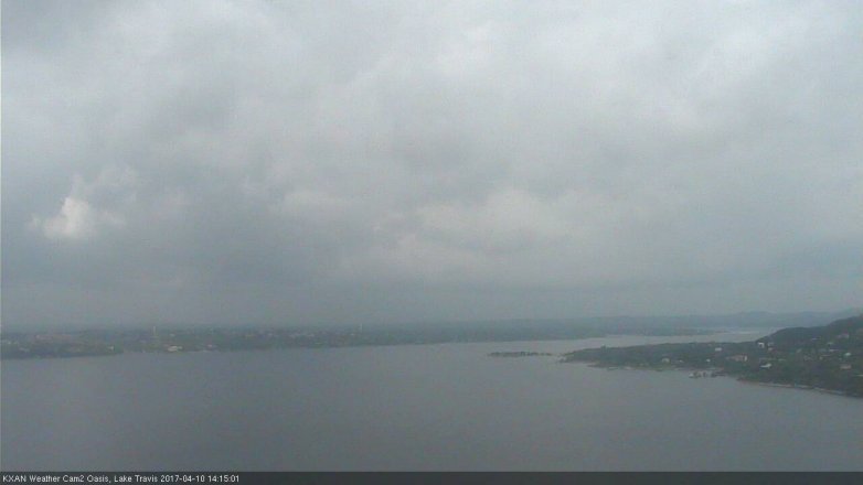 Lake Travis webcam, April 10, 2017 1:40 PM CT