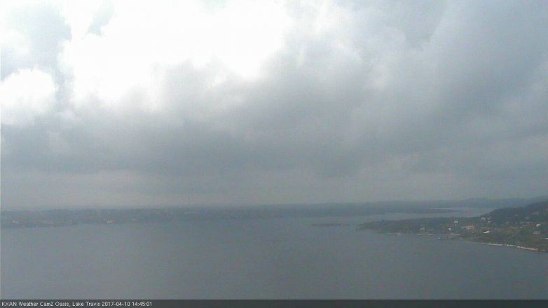 Lake Travis webcam, April 10, 2017 2:00 PM CT