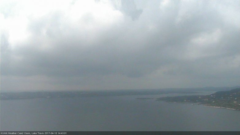 Lake Travis webcam, April 10, 2017 2:05 PM CT