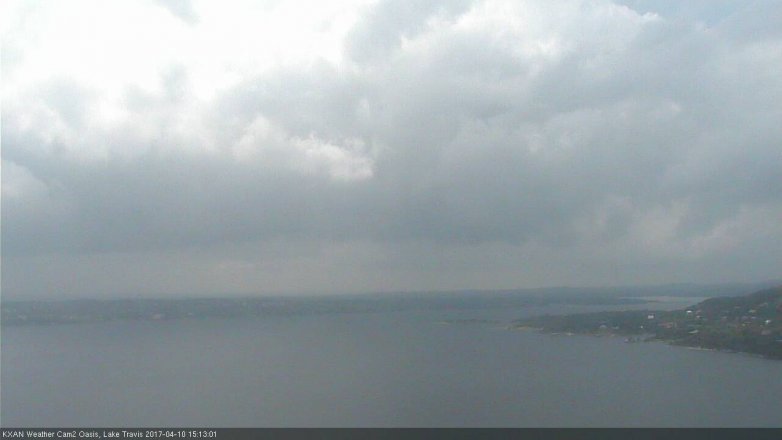 Lake Travis webcam, April 10, 2017 2:10 PM CT