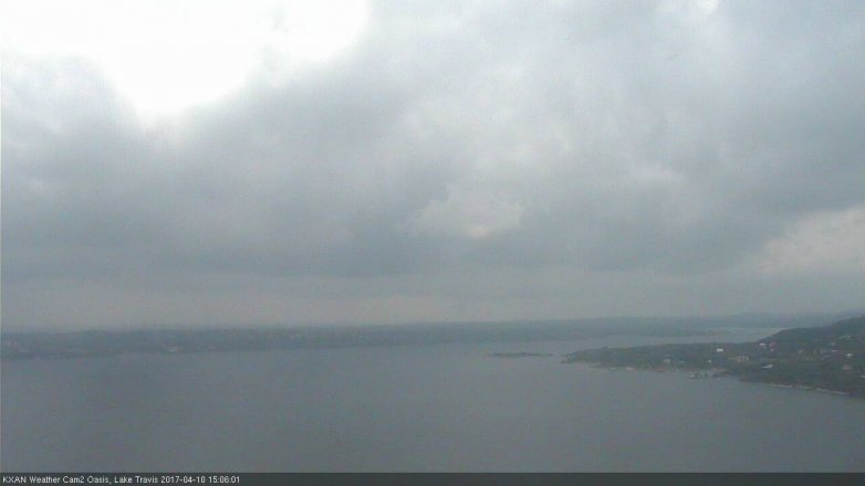 Lake Travis webcam, April 10, 2017 2:15 PM CT