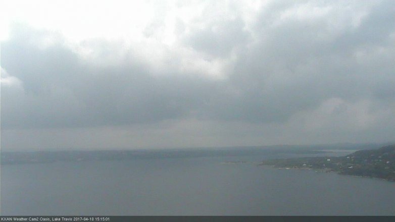 Lake Travis webcam, April 10, 2017 2:20 PM CT