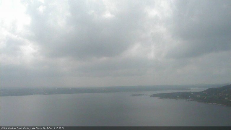 Lake Travis webcam, April 10, 2017 2:50 PM CT