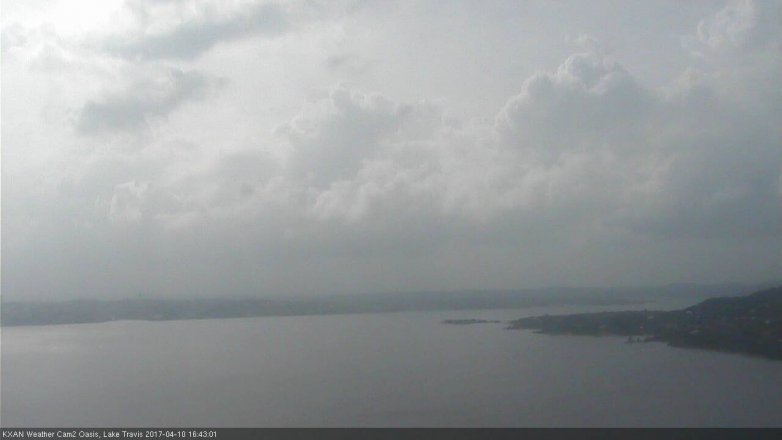 Lake Travis webcam, April 10, 2017 3:45 PM CT