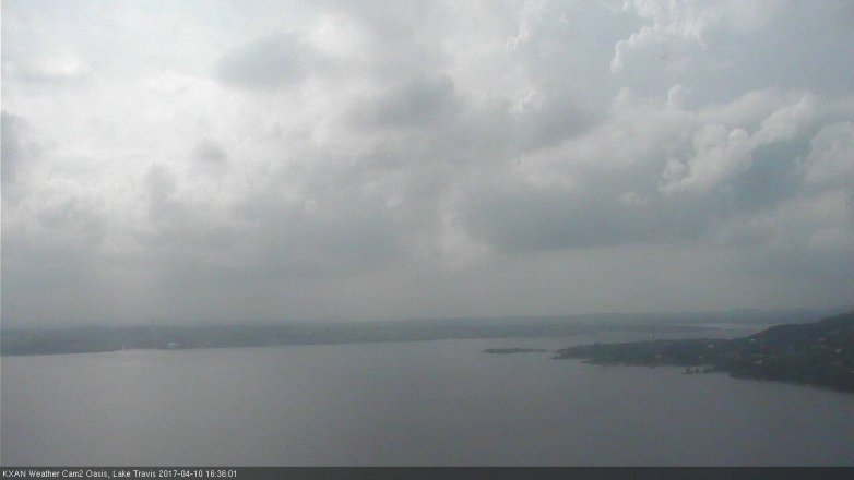 Lake Travis webcam, April 10, 2017 4:00 PM CT