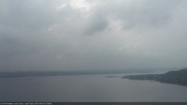 Lake Travis webcam, April 10, 2017 4:25 PM CT