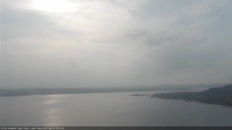 Lake Travis webcam, April 10, 2017 5:10 PM CT