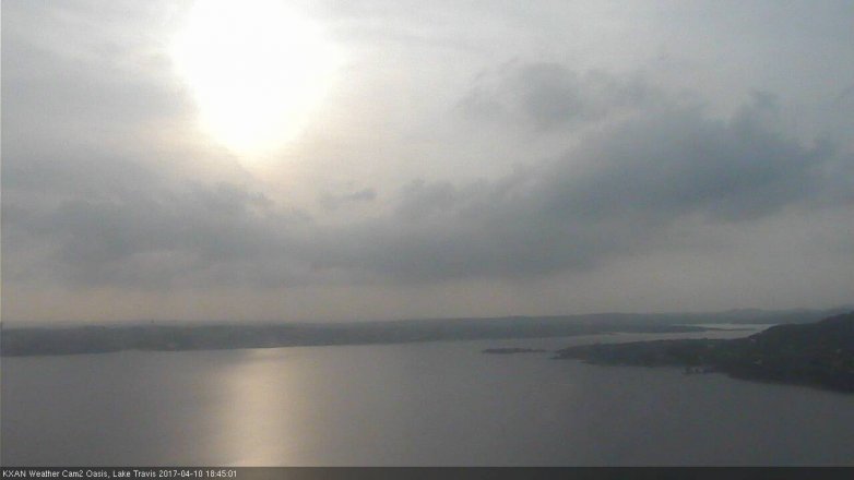 Lake Travis webcam, April 10, 2017 5:55 PM CT