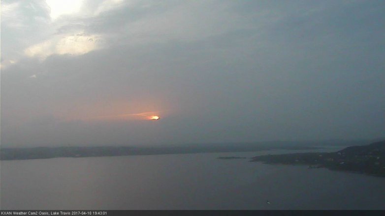 Lake Travis webcam, April 10, 2017 7:00 PM CT