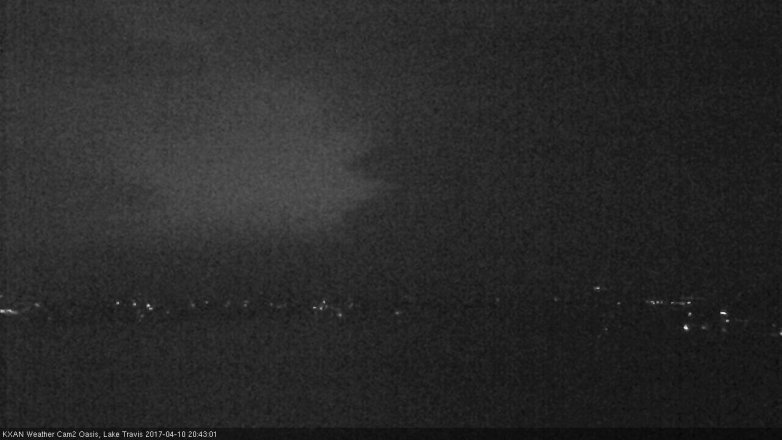 Lake Travis webcam, April 10, 2017 7:40 PM CT