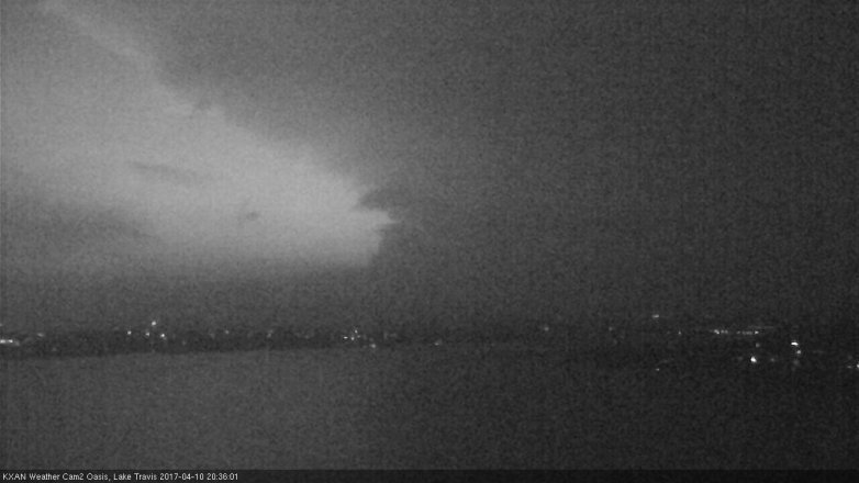 Lake Travis webcam, April 10, 2017 8:00 PM CT