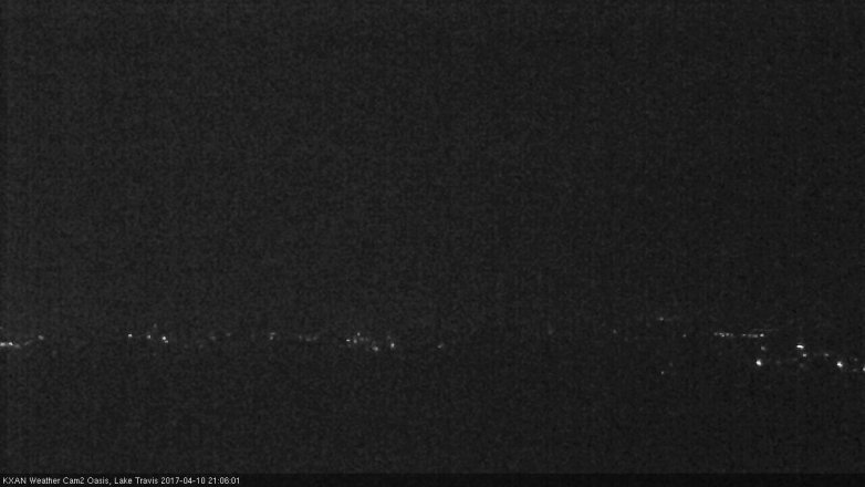 Lake Travis webcam, April 10, 2017 8:05 PM CT