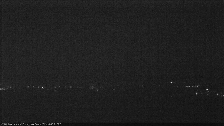 Lake Travis webcam, April 10, 2017 8:35 PM CT
