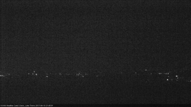 Lake Travis webcam, April 10, 2017 9:00 PM CT