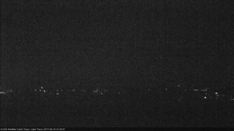 Lake Travis webcam, April 10, 2017 9:05 PM CT