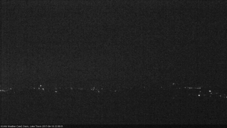 Lake Travis webcam, April 10, 2017 9:20 PM CT