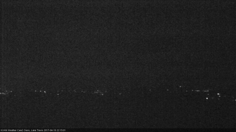 Lake Travis webcam, April 10, 2017 9:40 PM CT
