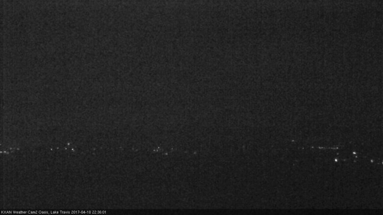 Lake Travis webcam, April 10, 2017 9:45 PM CT