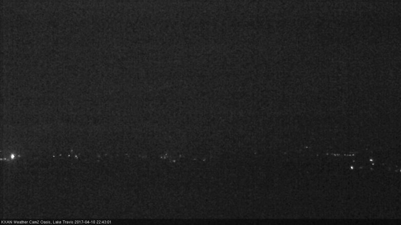 Lake Travis webcam, April 10, 2017 9:55 PM CT