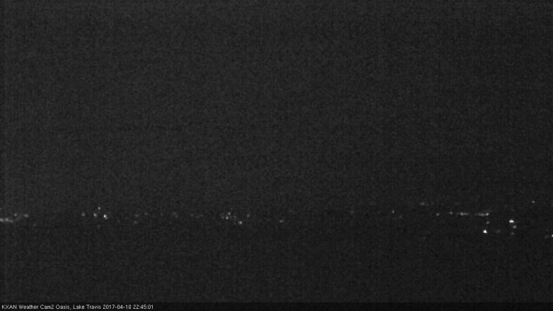 Lake Travis webcam, April 10, 2017 10:00 PM CT