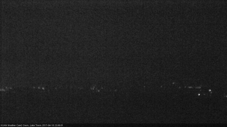 Lake Travis webcam, April 10, 2017 10:10 PM CT