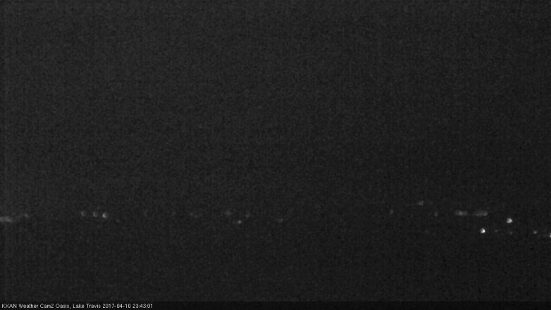Lake Travis webcam, April 10, 2017 11:00 PM CT