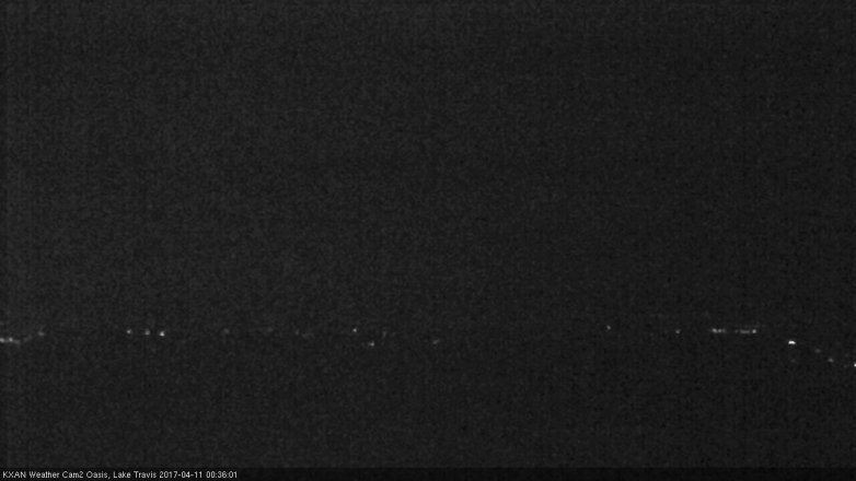 Lake Travis webcam, April 10, 2017 11:40 PM CT