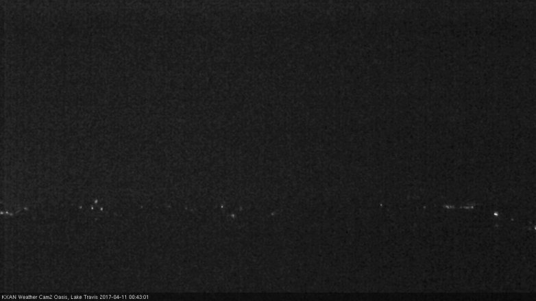 Lake Travis webcam, April 10, 2017 11:45 PM CT