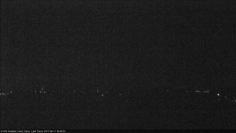 Lake Travis webcam, April 10, 2017 12:00 AM CT