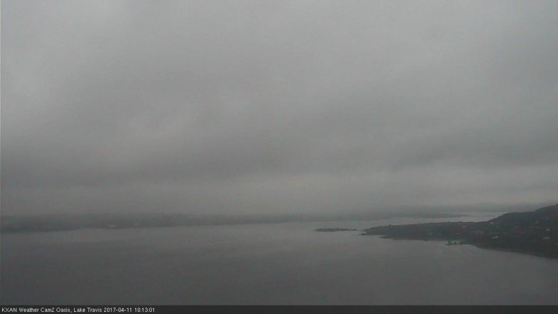 Lake Travis webcam, April 11, 2017 9:10 AM CT