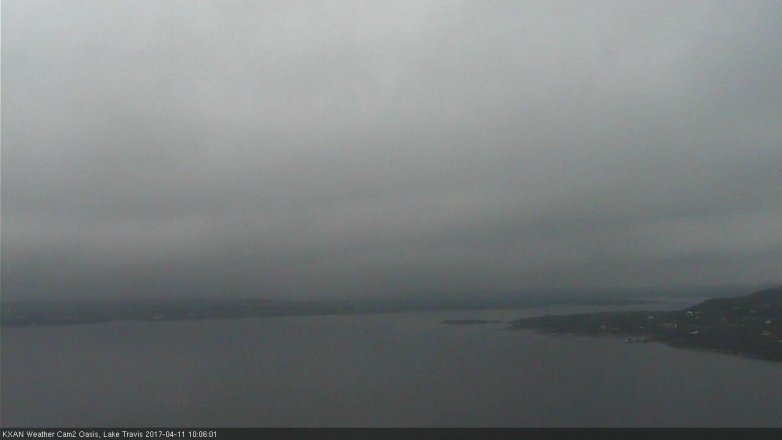 Lake Travis webcam, April 11, 2017 9:15 AM CT