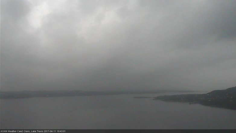 Lake Travis webcam, April 11, 2017 9:40 AM CT