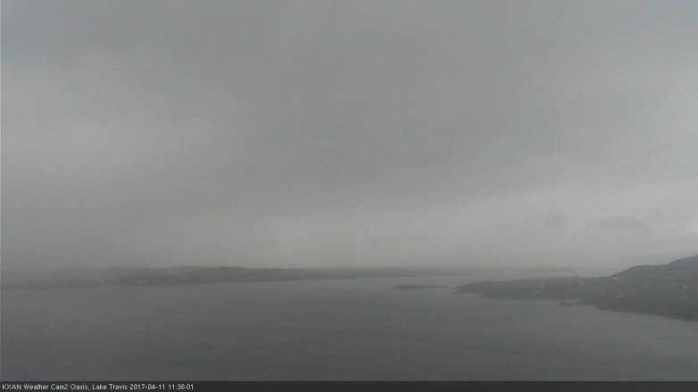 Lake Travis webcam, April 11, 2017 10:45 AM CT