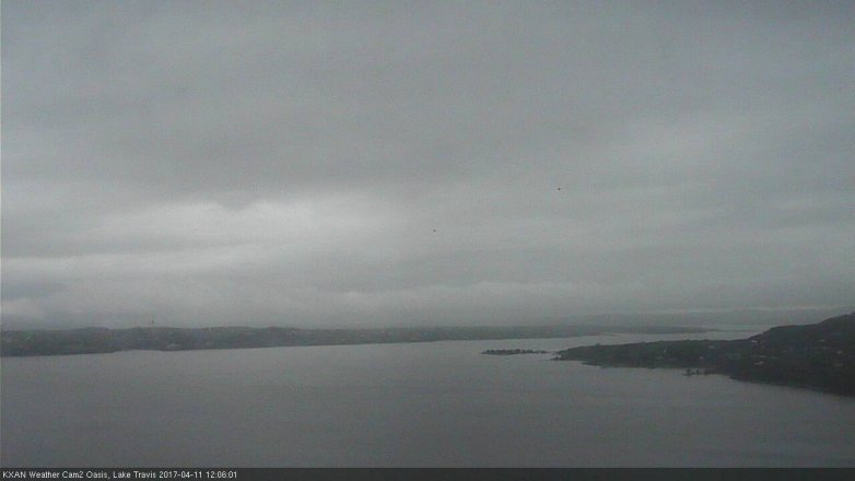 Lake Travis webcam, April 11, 2017 11:25 AM CT