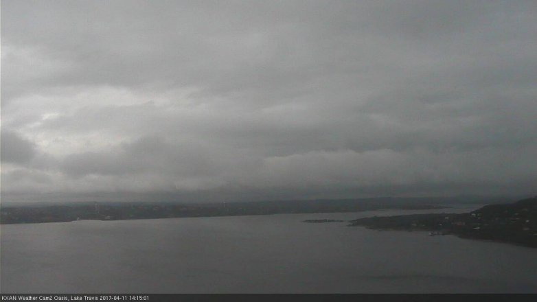 Lake Travis webcam, April 11, 2017 1:35 PM CT