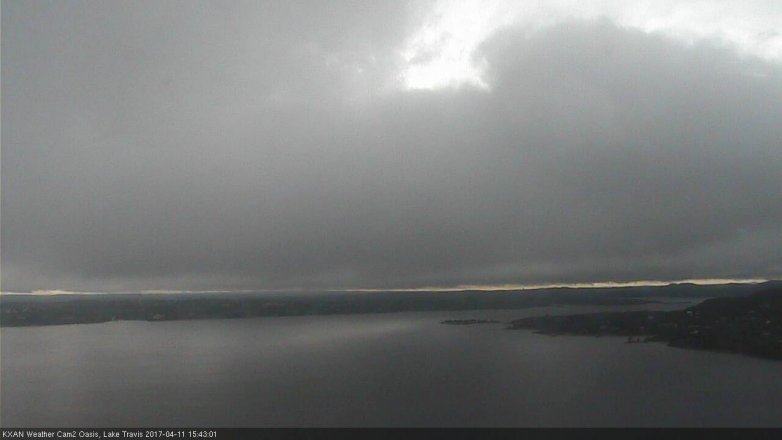 Lake Travis webcam, April 11, 2017 2:45 PM CT