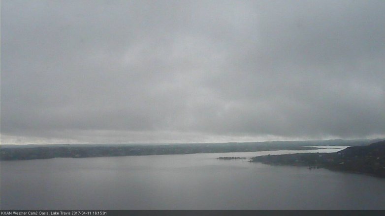 Lake Travis webcam, April 11, 2017 3:20 PM CT