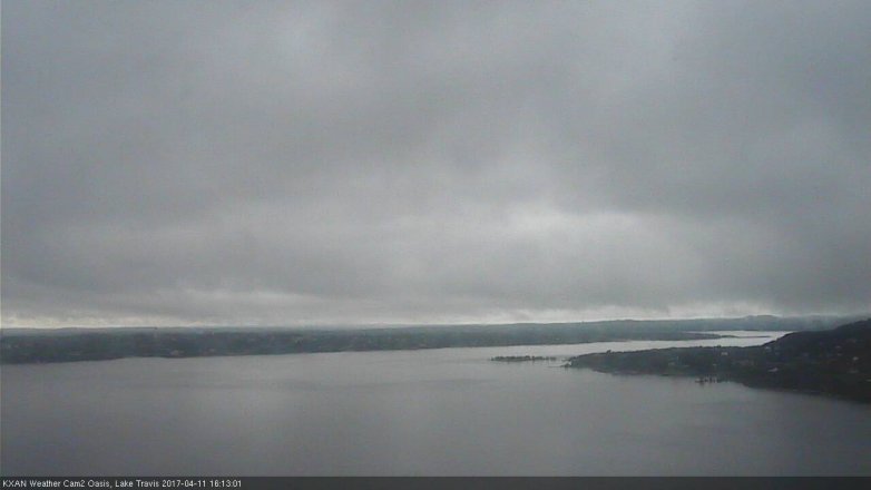 Lake Travis webcam, April 11, 2017 3:25 PM CT
